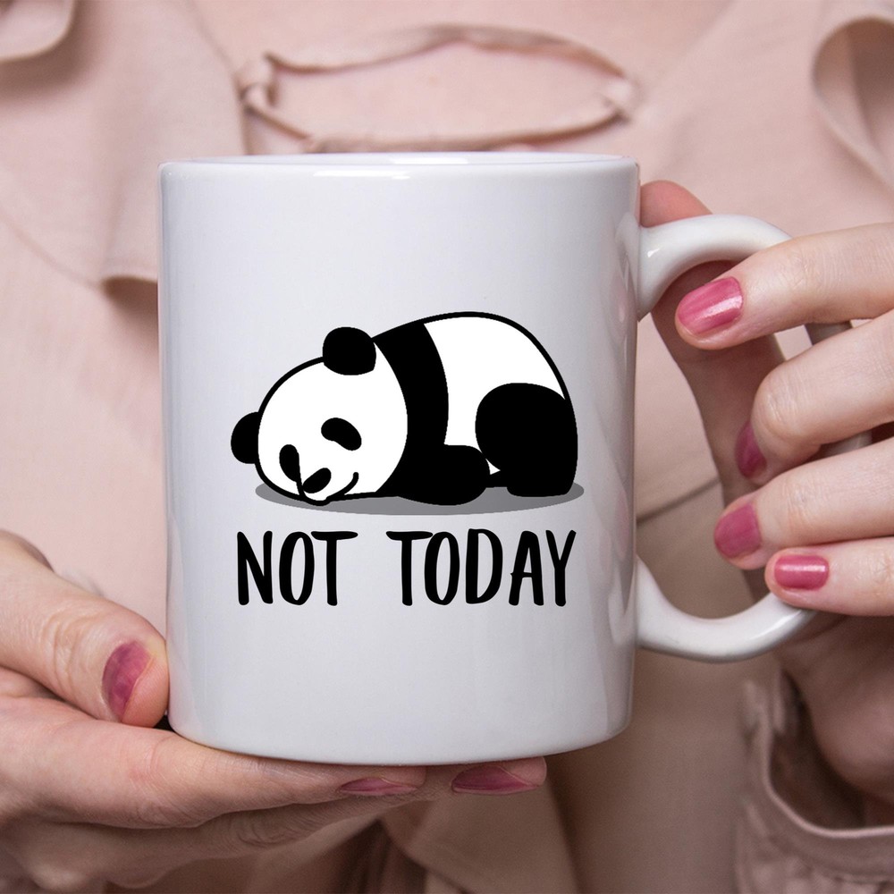 Funny Panda Lazy Not Today Mug Lazy Gift For Women Coffee Mug