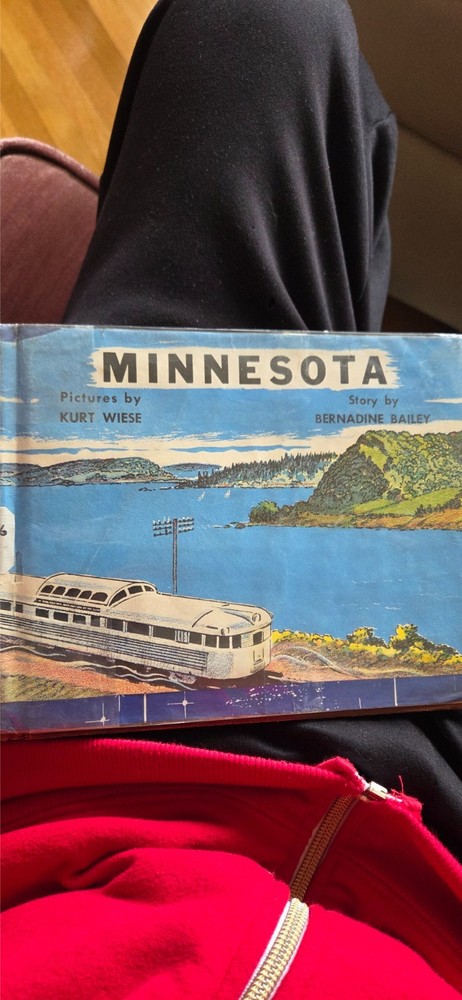 Vintage Children's Book PICTURE BOOK OF MINNESOTA Kurt Wiese Illust, 1953,Bailey