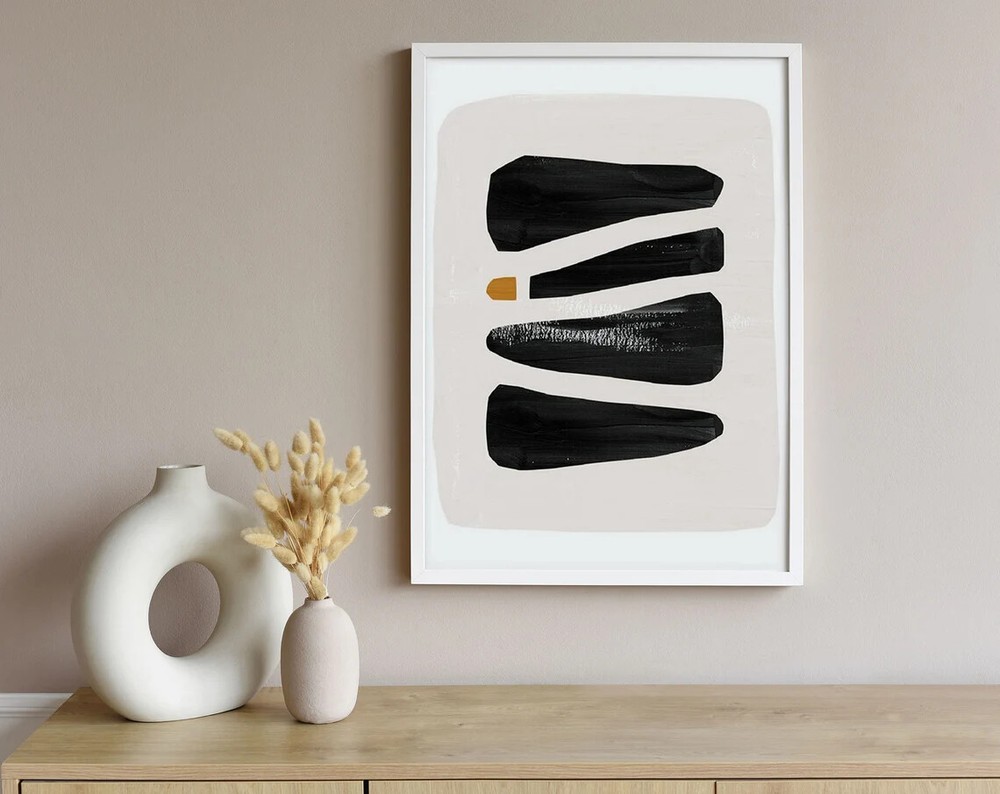 Stone Gaps Minimal Lines and Shapes Poster Premium Quality Choose your Size