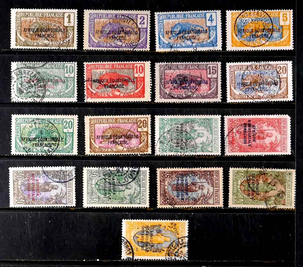 Middle Congo, France: 1924 - 30 Classic Era Stamps