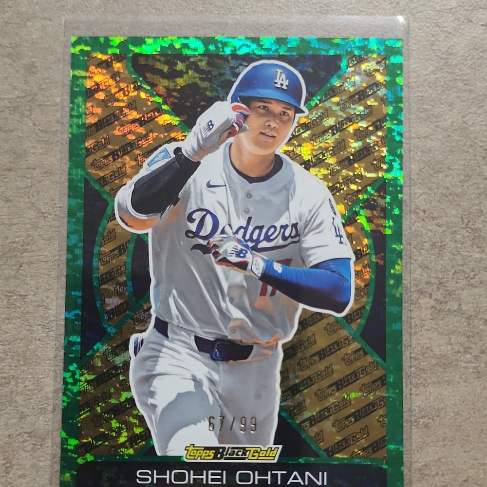 2025 Topps Black Gold Shohei Ohtani #BG-14 Serial Numbered 67/99 Dodgers
