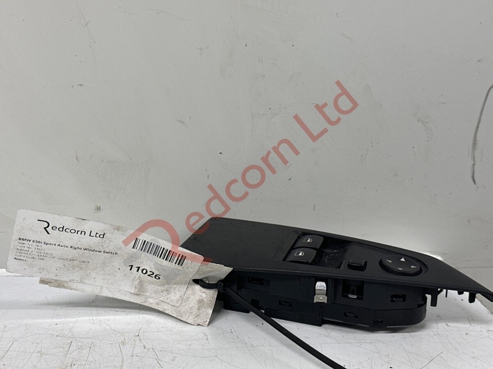 BMW 6 SERIES E63 E64 2004-2007 FRONT RIGHT MASTER WINDOW CONTROL SWITCH 8029908