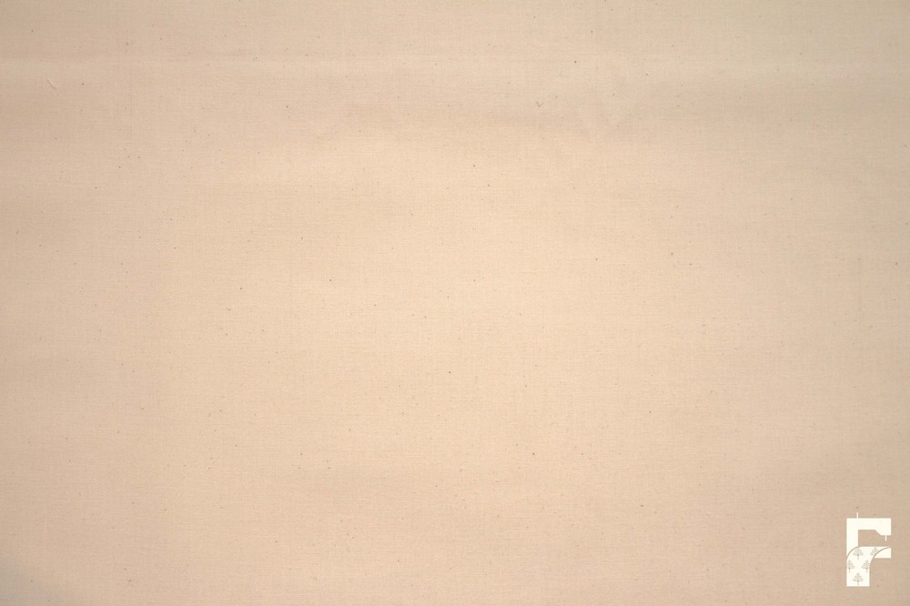 NATURAL COTTON CALICO FABRIC - WIDTH 140 CM - Medium Weight