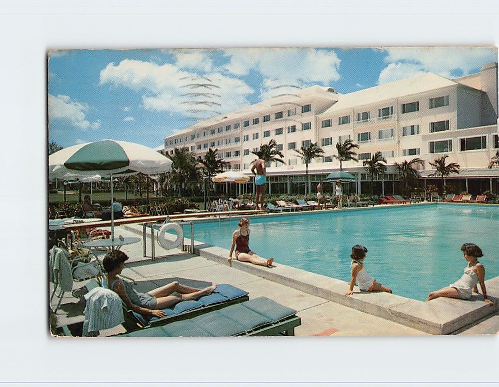 Postcard Pool View Emerald Beach Hotel Nassau Bahamas