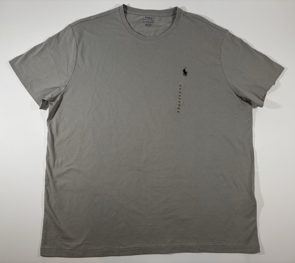 Polo Ralph Lauren Men’s Size 2XL Gray T-Shirt Crewneck Pony Classic Fit Tee NWOT