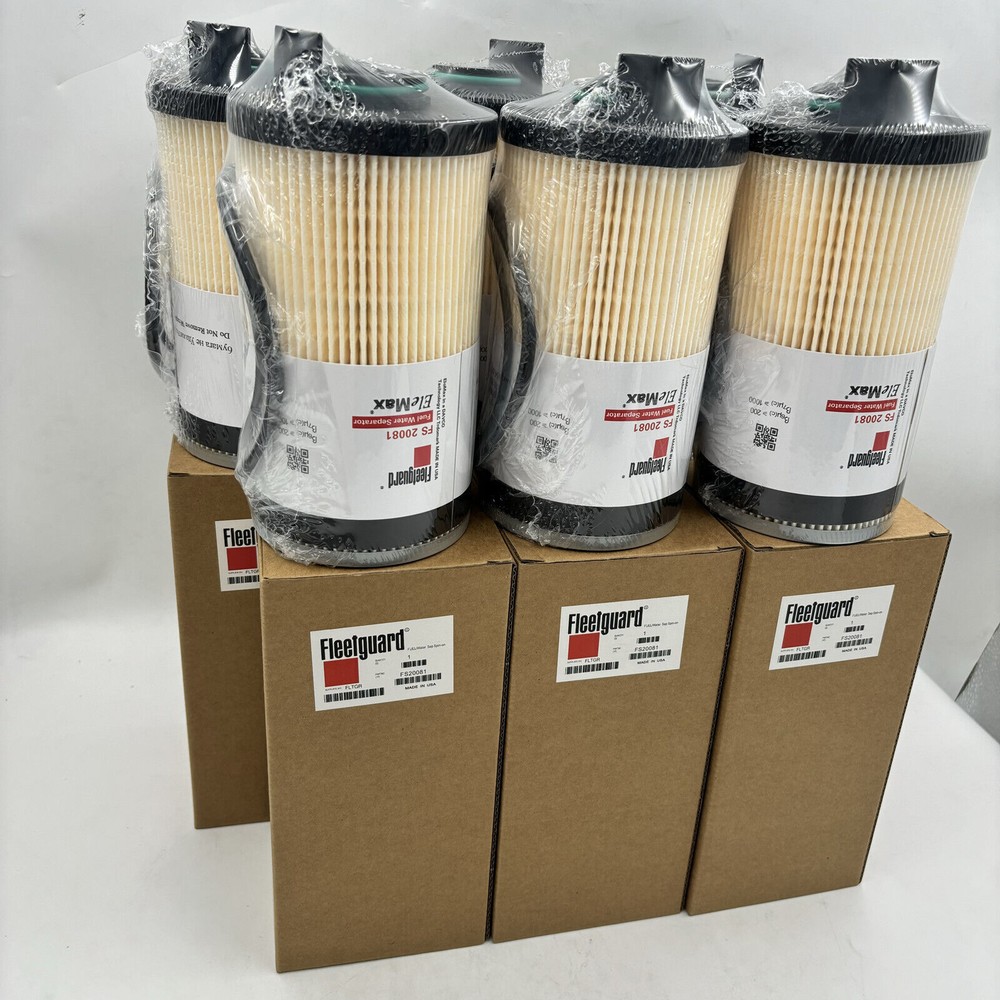 6PCS FS20081 FleetGuard Fuel Filter Water Separator For Cummins A0000904851 US