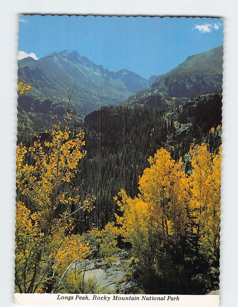 Postcard Longs Peak Rocky Mountain National Park Colorado USA