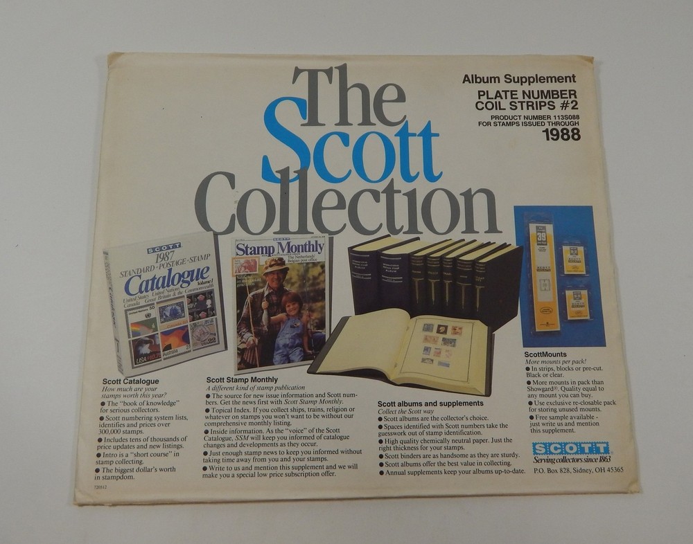 Scott US Comprehensive Plate Number Coil #4 1991 SA1131 Stamp Album Pages