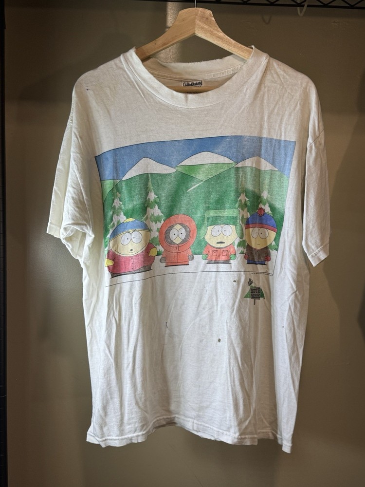 Vintage 1997 South Park Tee Men’s Size Large Comedy Central Shirt 90s USA