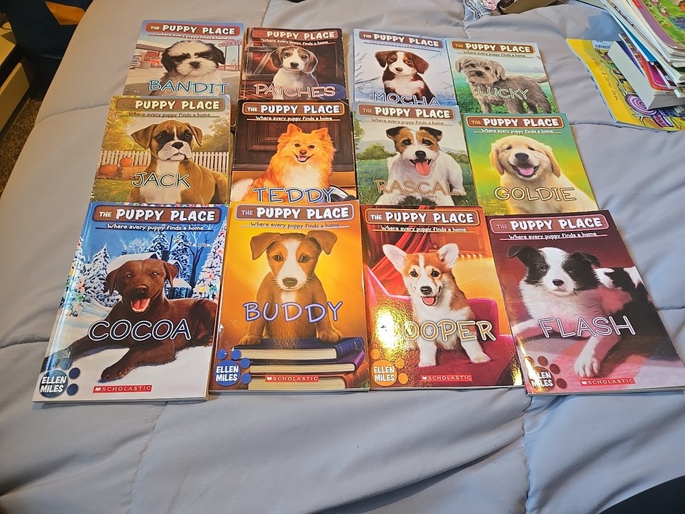 THE PUPPY PLACE Series Lot of 12 Scholastic Chapter Books Ellen Miles Paperback