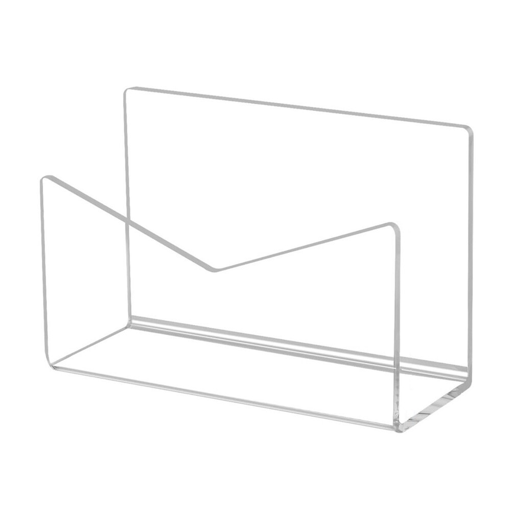 Acrylic Mail Holder Mail Organizer Countertop,Letter Holder for Desk7797