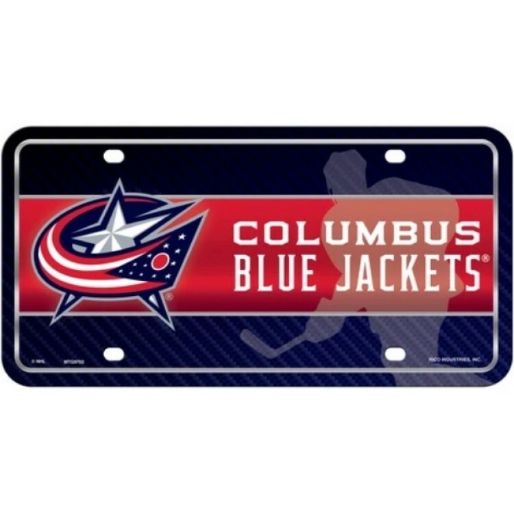 columbus blue jackets nhl ice hockey team logo license plate made in usa