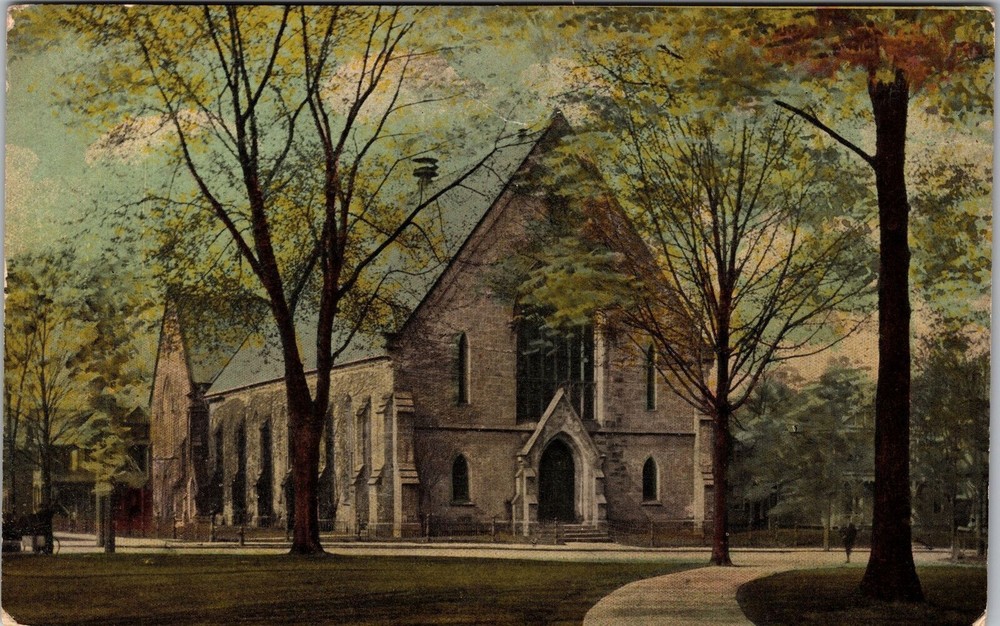 Meadville PA-Pennsylvania, M. E. Church, Vintage Postcard