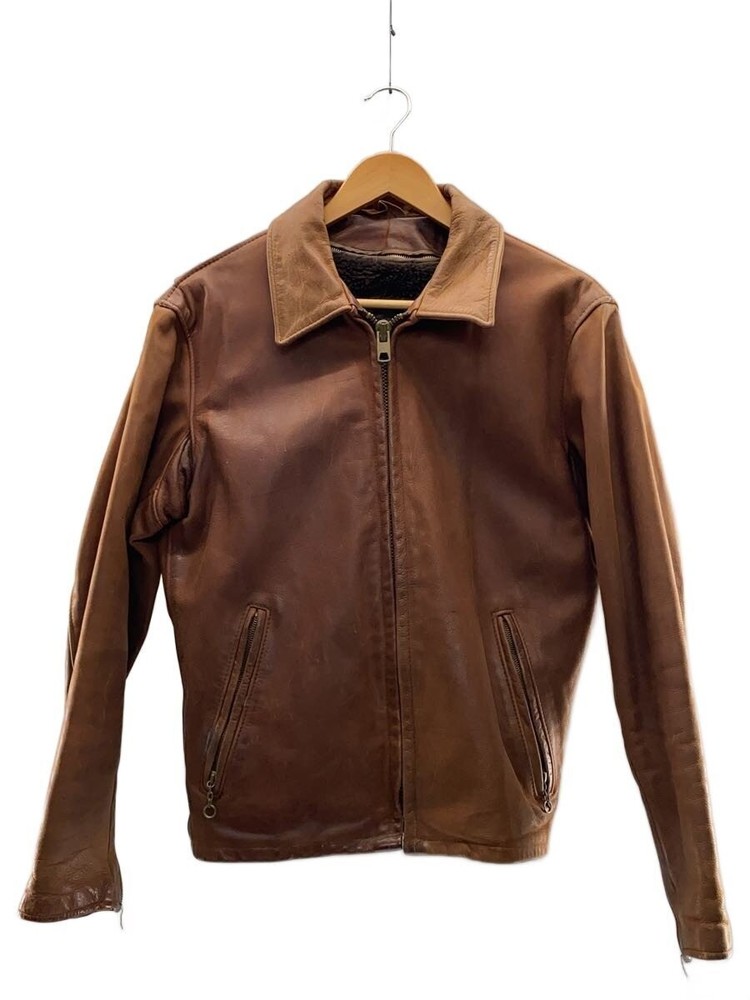Schott Single Riders Jacket/36/Leather/Brw// 3480