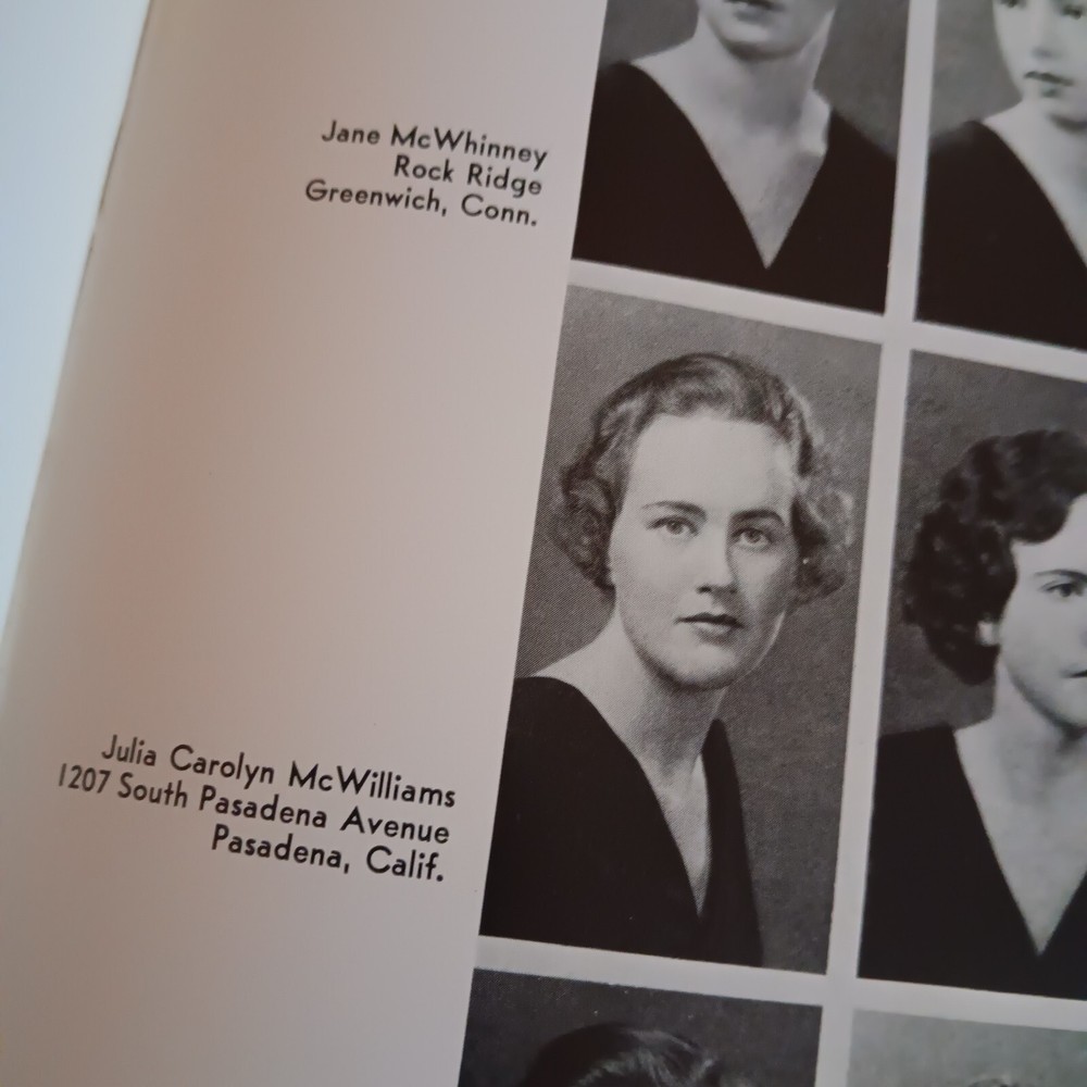 Julia Child Smith College Yearbook 1934 Mastering the Art cookbook author