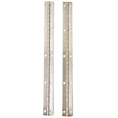 Boat Piano Hinges | 13 x 1 Inch 18 Gauge Stainless Steel (Pair)
