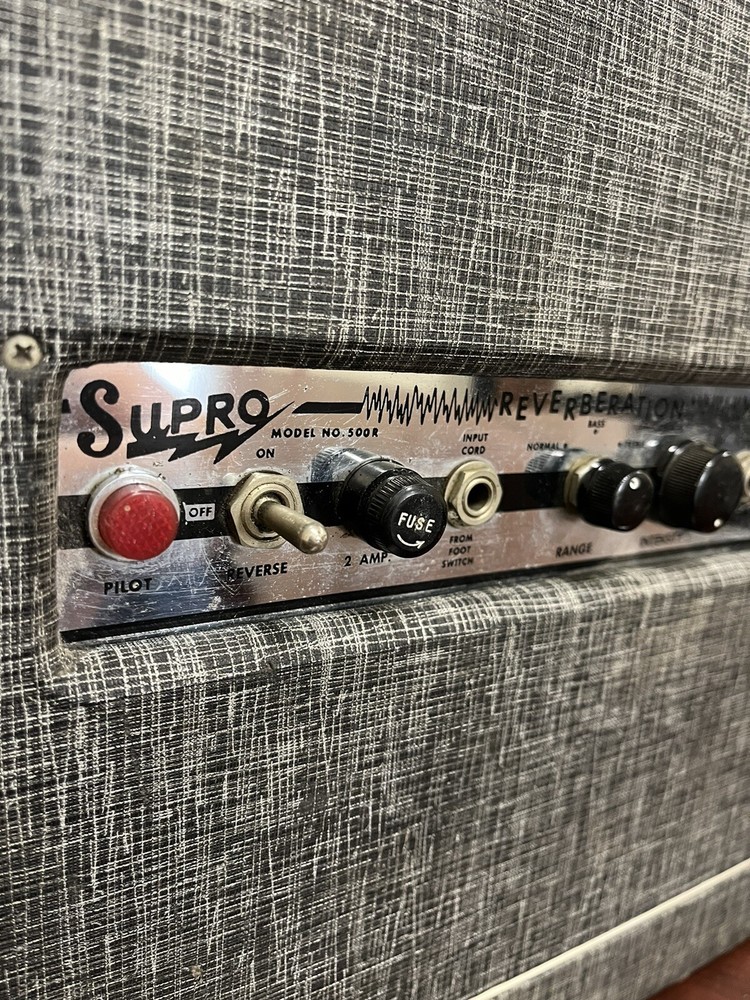 VTG Supro Model 500R REVERBERATION Unit Tube 60's Spring Reverb Effect FREE SHIP