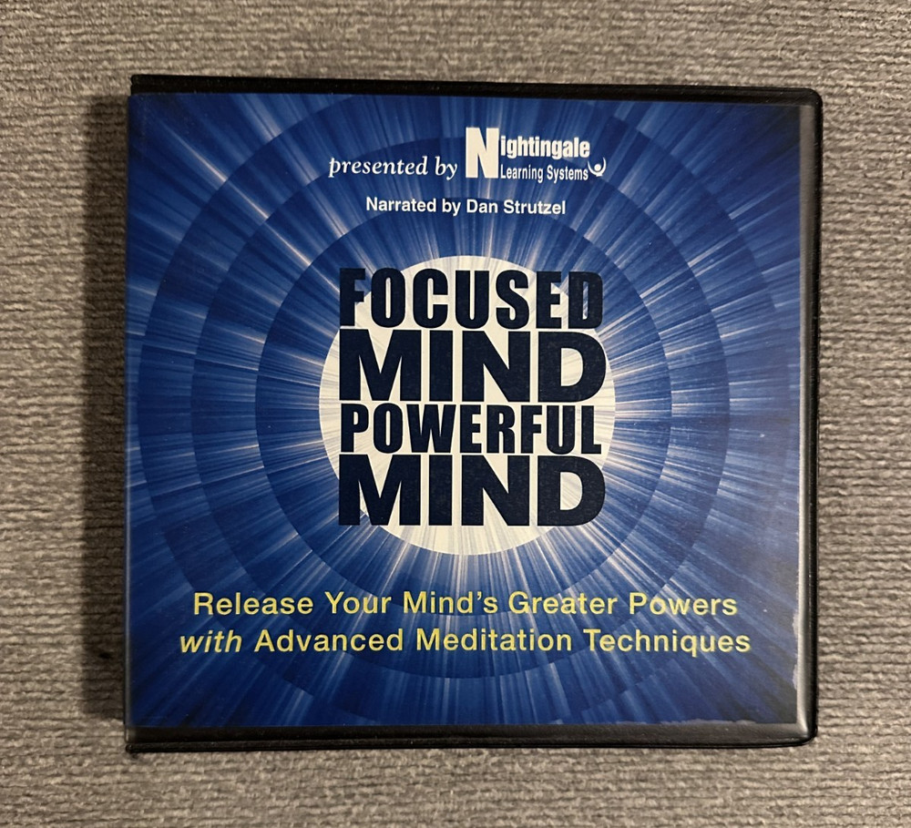 Dan Struzel Focused Mind Powerful Mind Audio CD 9-disc Set Nightingale Conant