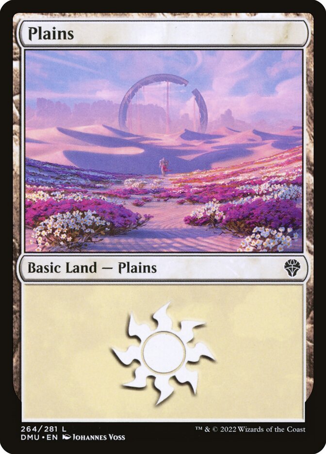 MTG Dominaria United Plains 264 Full Art Card NM Condition  