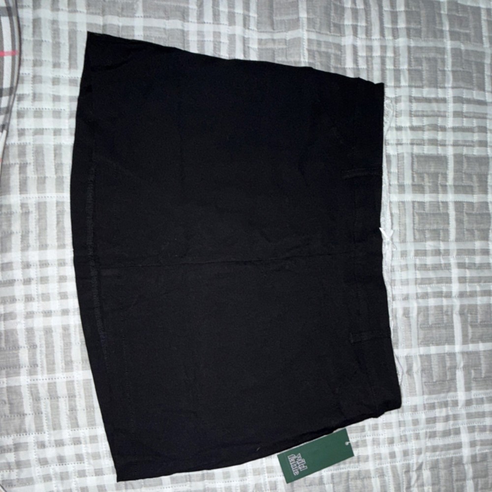 Wild Fable Mini Skirt Black Lace Accent Stretch Cotton Women's Size M Short