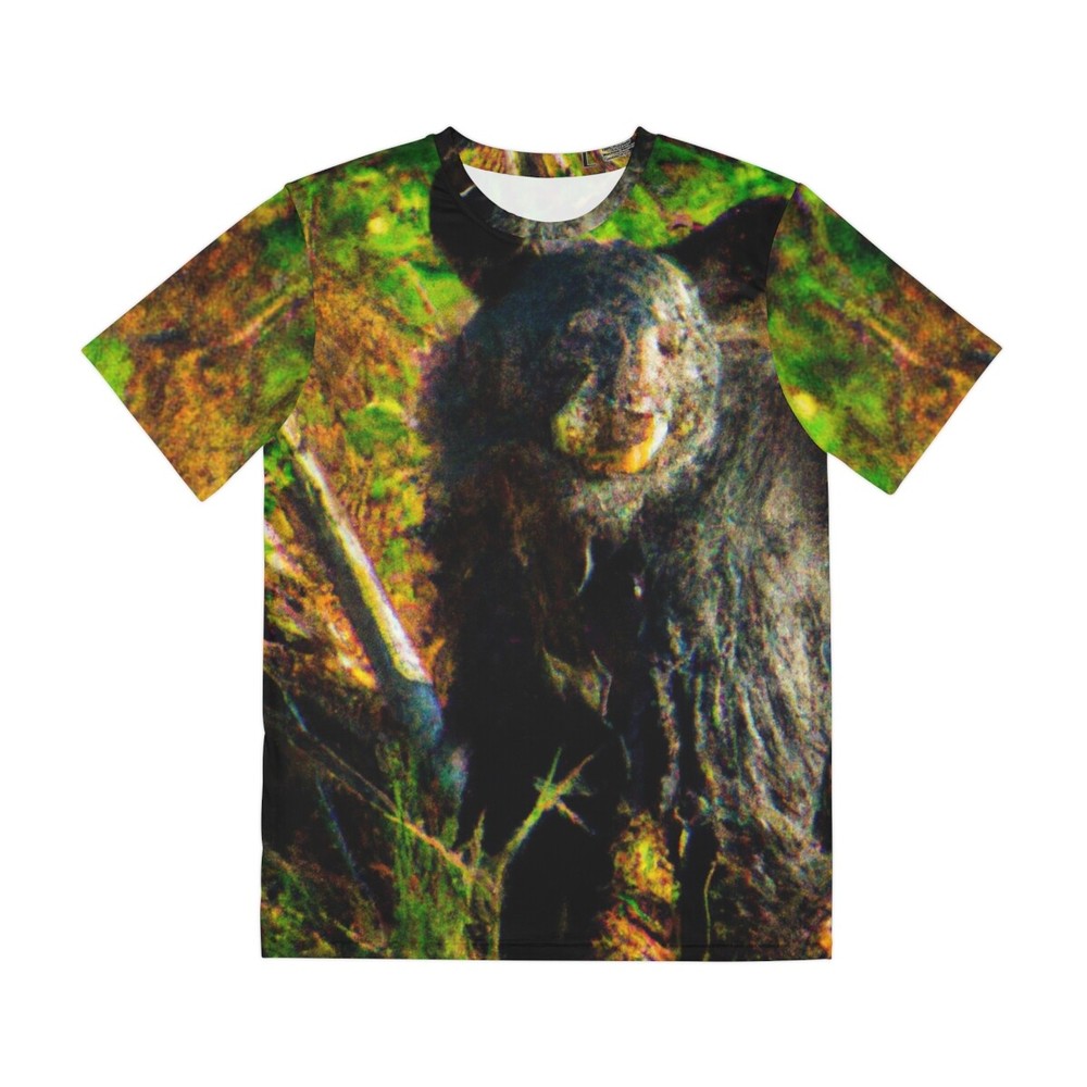 Camo Bear Graphic Gorpcore Streetwear Tee All Over Print