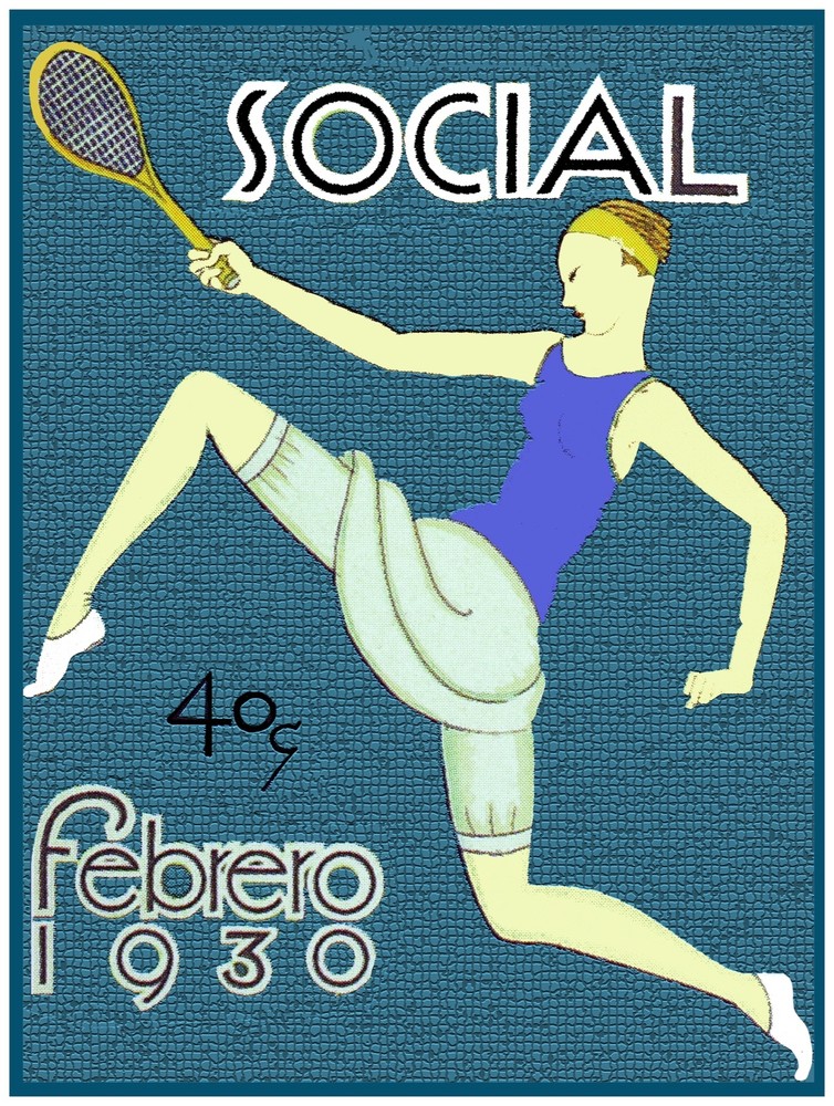 Decor Poster. Fine Graphic Home Art Design. social magazine Febrero 1930. 2671