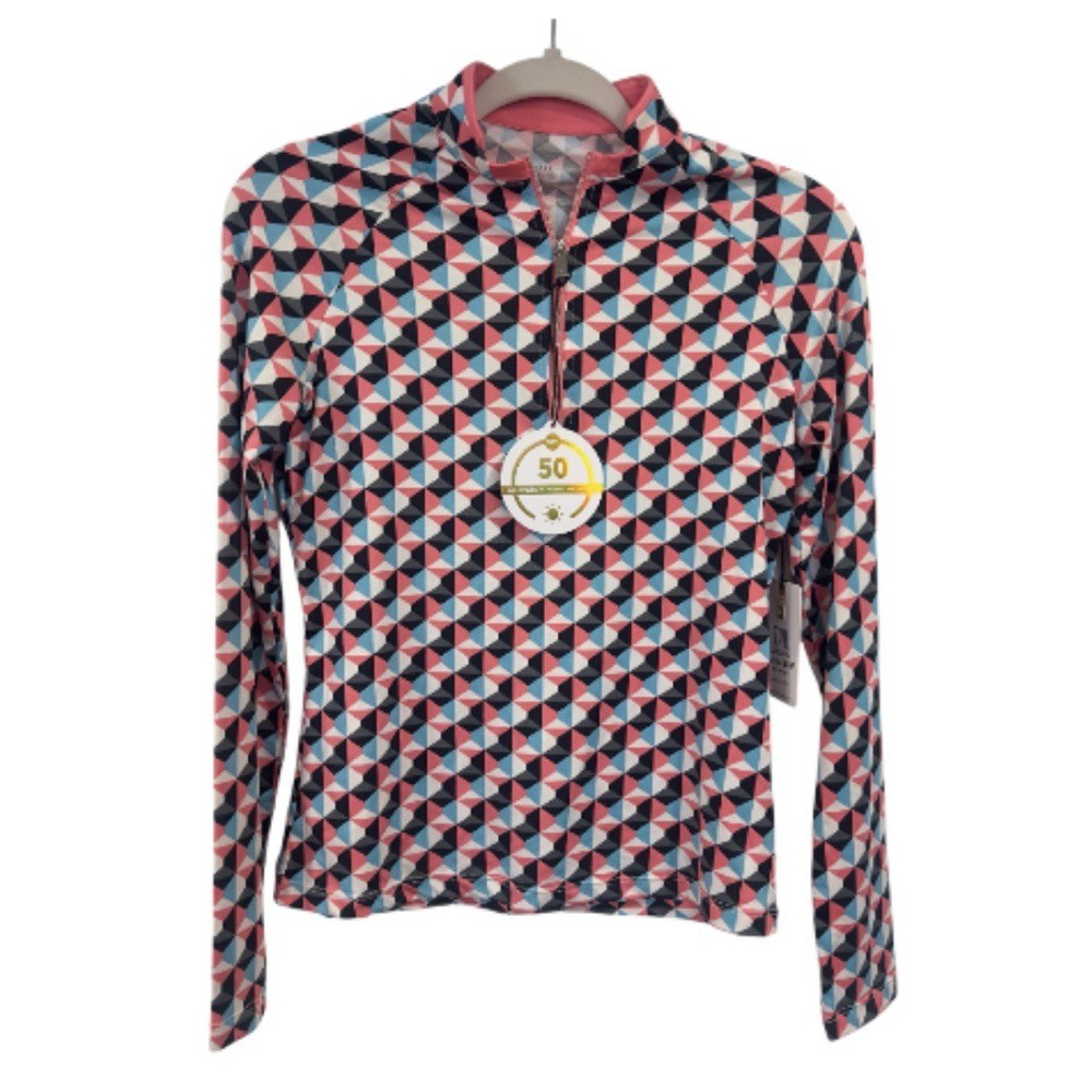 Tail Women's UPF 50 Long Sleeve Quarter-Zip Raglan Golf Top | XS | NWT