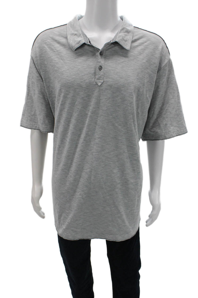 Tommy Bahama Mens Rugby Shirt Grey Size Extra Extra Extra Large BigFree Shipping in US $100+ Orders | $6.95 Orders Below