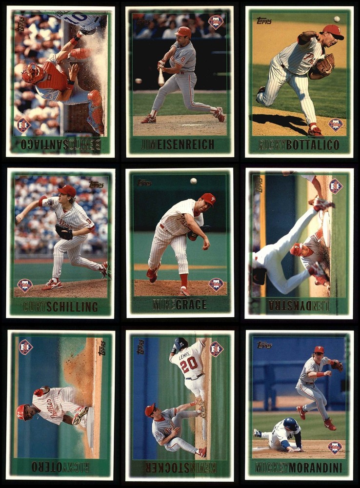 1997 Topps Phillies Almost Complete Team Set 8 - NM/MT 7221506 (13 / 18 cards)