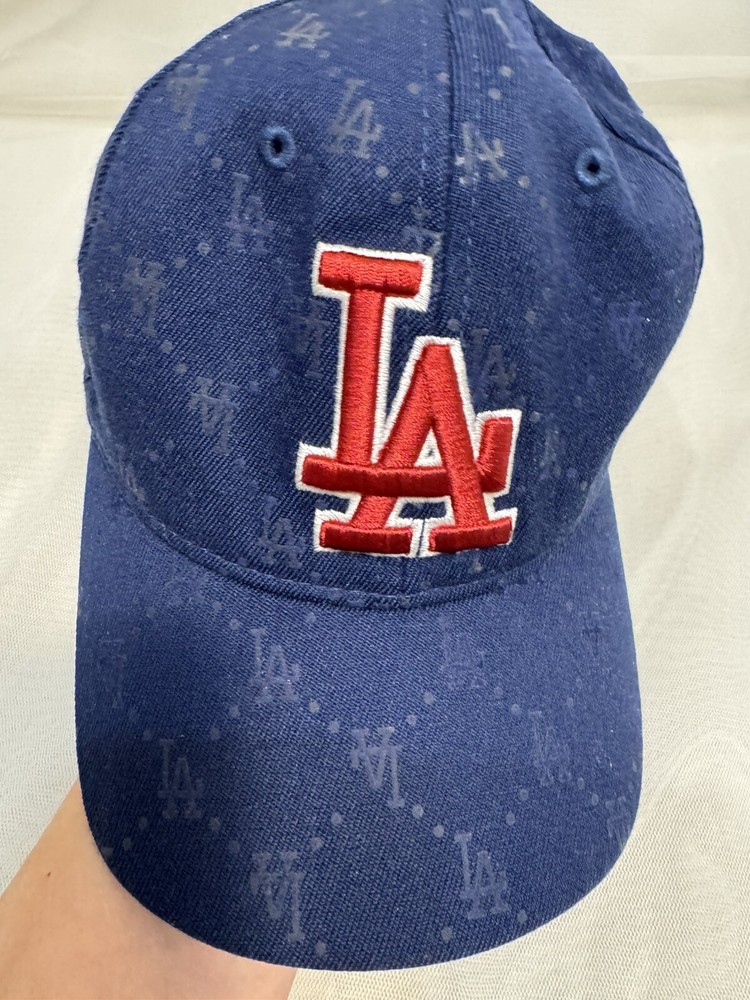 Vintage LA Dodgers Hat MLB Official Merchandise S-M Flexfit Baseball Korea Cap