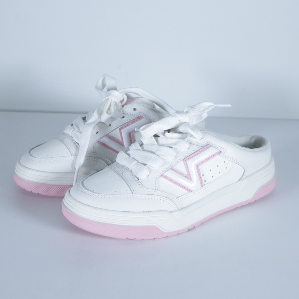 Vans Upland Mule U's Off White Pink U's 5.5 W's 6.5 VN000D7ACJ5R Sample Shoe