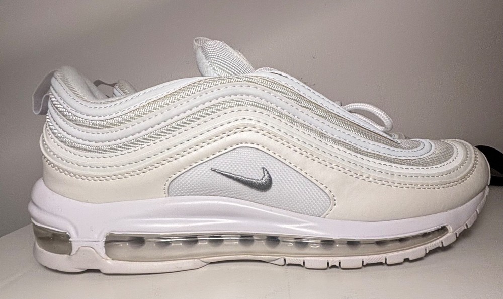 Nike Air Max 97 Triple White Wolf Gray 921826-101 Men’s Size 12 – Excellent Cond