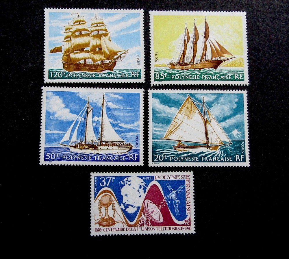 nystamps French Polynesia Stamp # 291 296-299 Mint OG NH Y15y1754