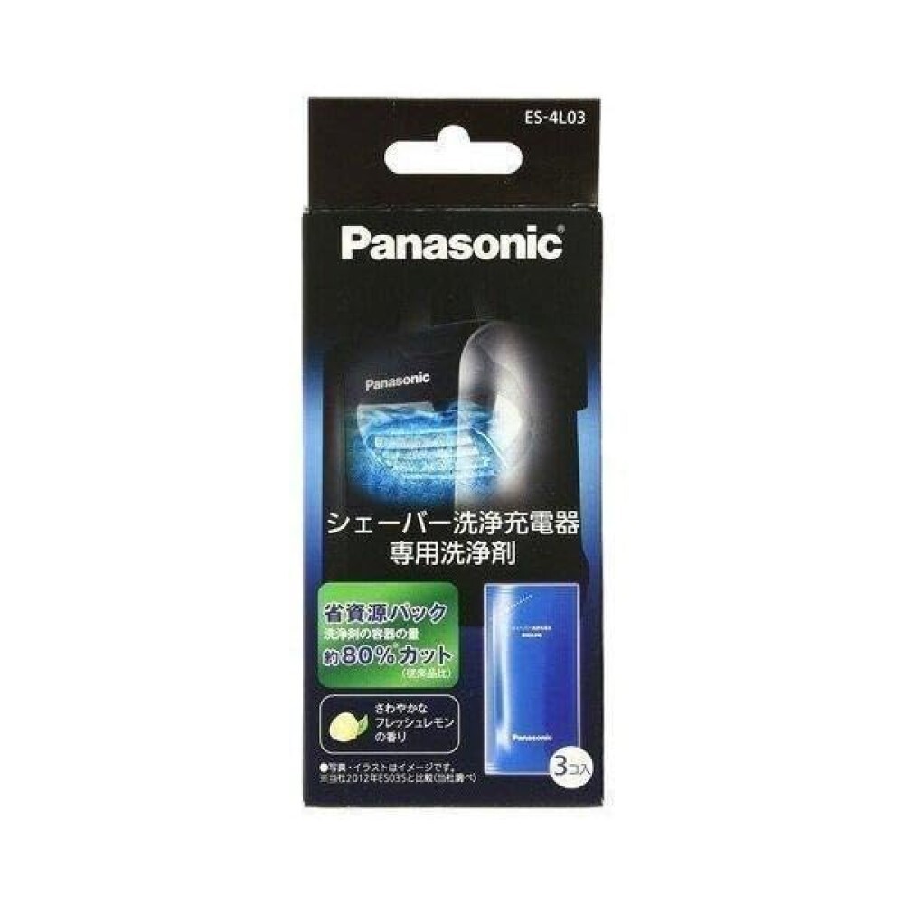 Panasonic ES-4L03 Shaver Cleaner Agent 3 Pcs for Ram Dash Clean wash Charger Jp