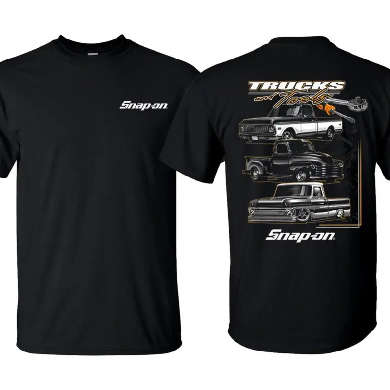 Snap-on Trucks and Tools T-Shirt, Classic Pickup Truck Graphic Tee, Snap-on Auto