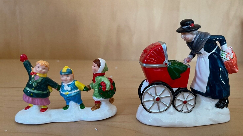 Department 56 Original Snow Village Nanny & Preschoolers Figurine 5430-5