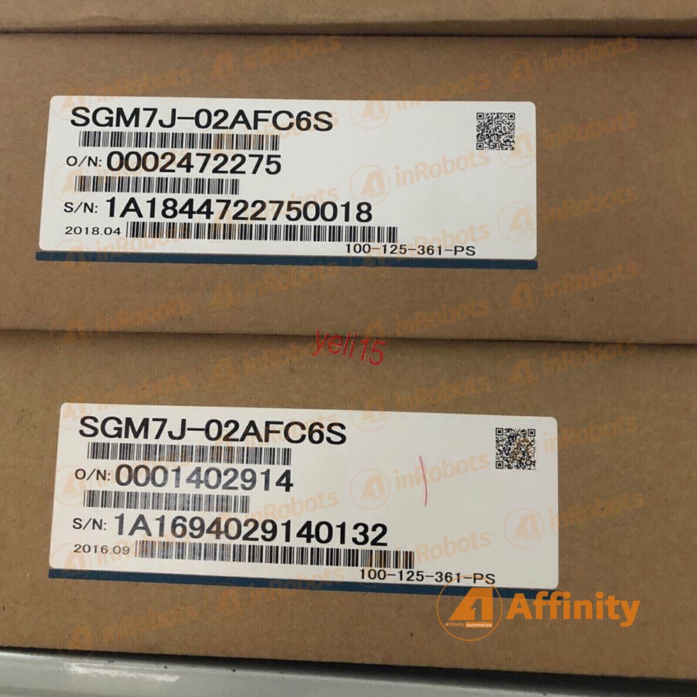 NEW Yaskawa Servo Motor SGM7J-02AFC6S+SGD7J-1R6A00A002 Fast Delivery