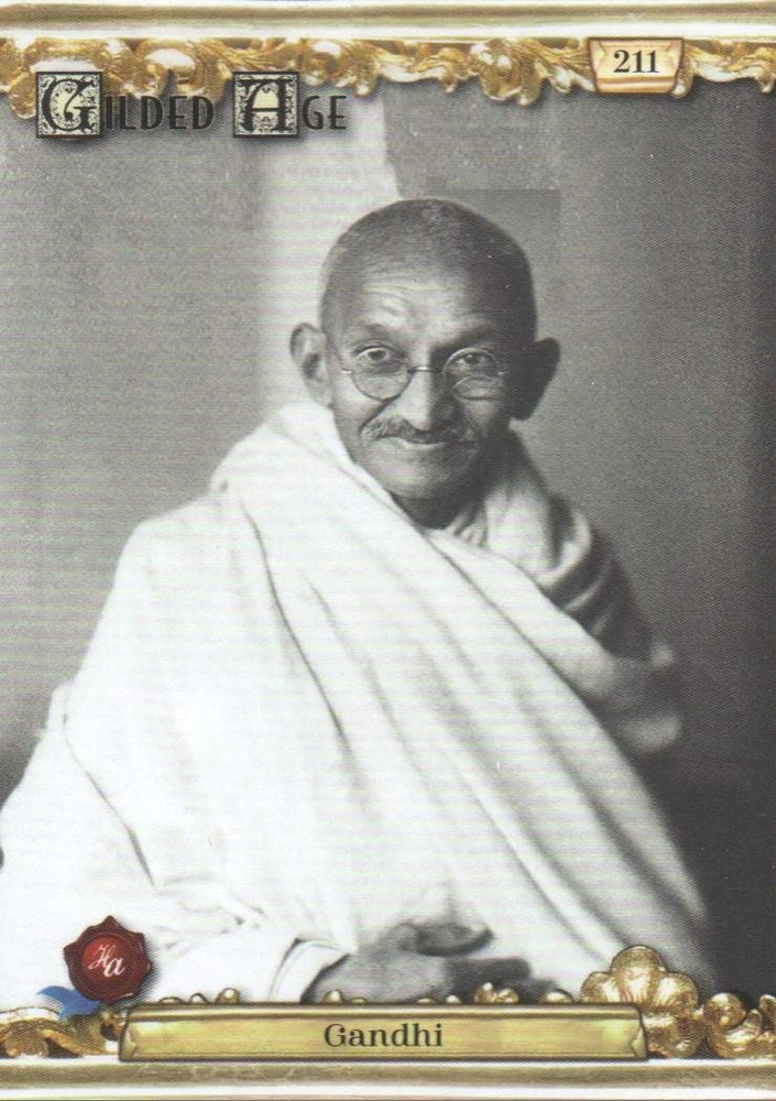2023 Historic Autographs Gilded Age Trading Card #211 Mahatma Gandhi