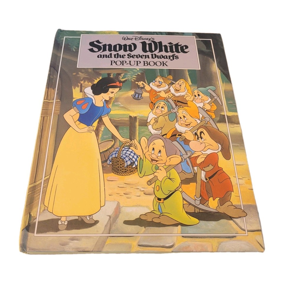 Snow White and the Seven Dwarfs POP-UP BOOK Walt Disney 1993 Illustrated VTG