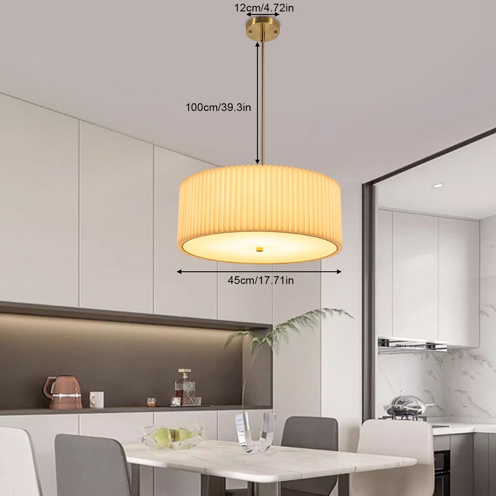 Elegant USA-Made Paper Lamp Shades for Ceiling Pendant Lights
