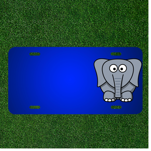 Create a Custom Elephant Africa Animal License Plate with Personalized Names