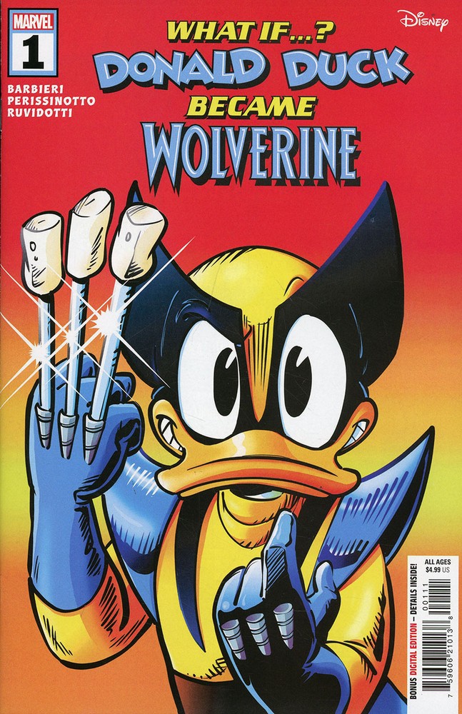 Marvel What If Donald Duck Became Wolverine 1 VF NM Disney Comic