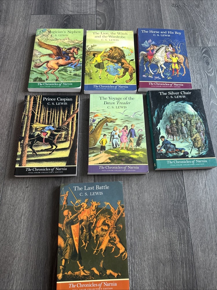 The Chronicles of Narnia 7-Book Set C.S Lewis Full Color Collectors Edition READ