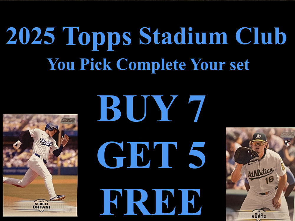 2025 Topps Stadium Club Baseball Singles You Pick Complete Your Set
