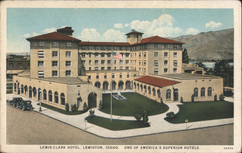 Lewiston, Idaho ID Lewis-Clark Hotel Teich Original Vintage Postcard