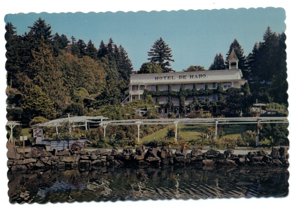Washington San Juan Island Hotel De Haro Theodore Roosevelt ~ postcard sku571