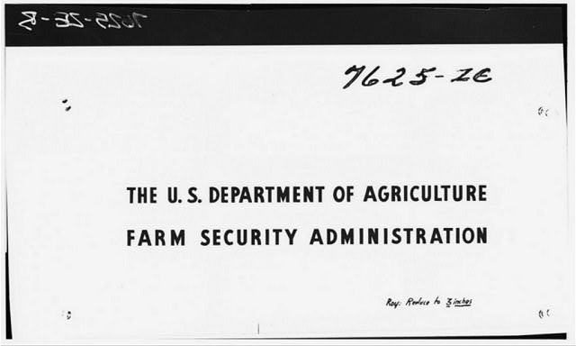 Photo:U.S. Department of Agriculture,Farm Security Administration,FSA,1941
