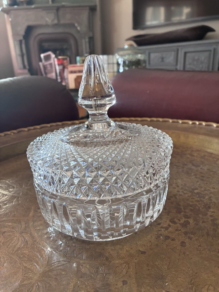 Vintage Crystal Candy/Nut Dish  With Lid