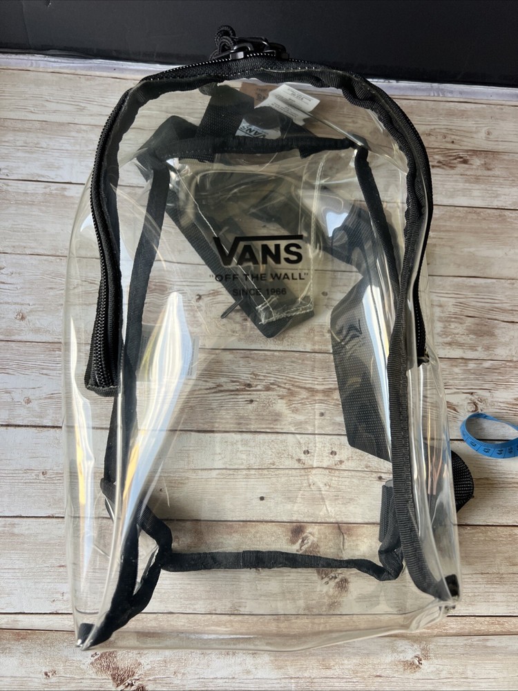 NWT Vans Knox Clear Sling Crossbody Backpack Bag Concert Stadium Sports Event