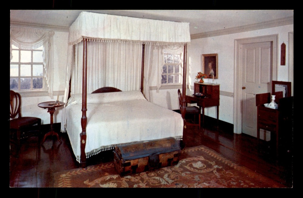 Washingtons Bedroom At Mount Vernon President George VA Unp Postcard